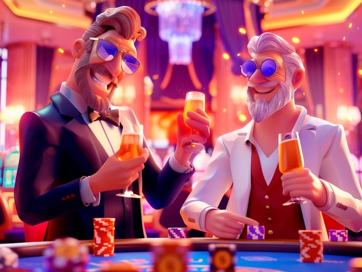Tampilan dealer langsung baccarat di layar mobile
